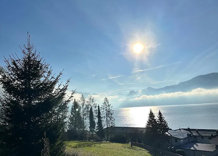 公寓 Traumsee Am Traunsee In Mit 180 Grad See- Und Traunsteinblick