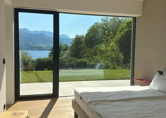 公寓 Traumsee Am Traunsee In Mit 180 Grad See- Und Traunsteinblick 格蒙登